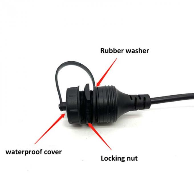 USB B 2.0/3.0 남성부터 여성까지 방수 확장 케이블 플러시 마운트 패널 프린터 자동차 트럭 보트 오토바이 컴퓨터 0