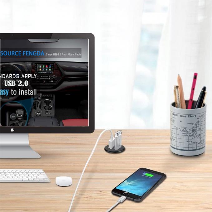 짧은 머리 USB 3.0 남자 여자 방수 확장 케이블 자동차 트럭 보트 오토바이 컴퓨터에 대한 플러시 마운트 패널 2