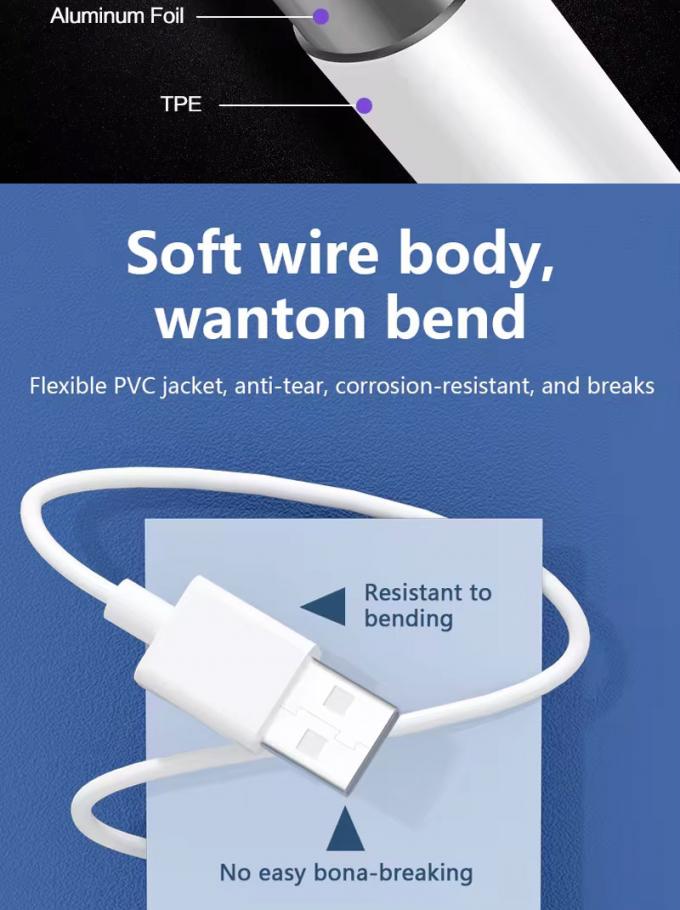 Huawei 안드로이드 폰용 고품질 1M 2M 5A 고속 충전 USB에서 C 타입 데이터 충전 케이블 5
