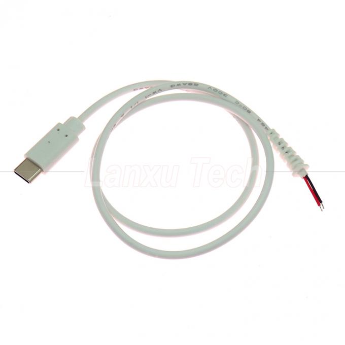커스터마이징 USB 타입 C 남성 여성 노크 와이어 피그테일 끝 충전 케이블 3