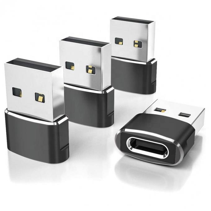 멀티 컬러 금속 셸 USB 타입 C 여성에서 USB 남성 어댑터 0