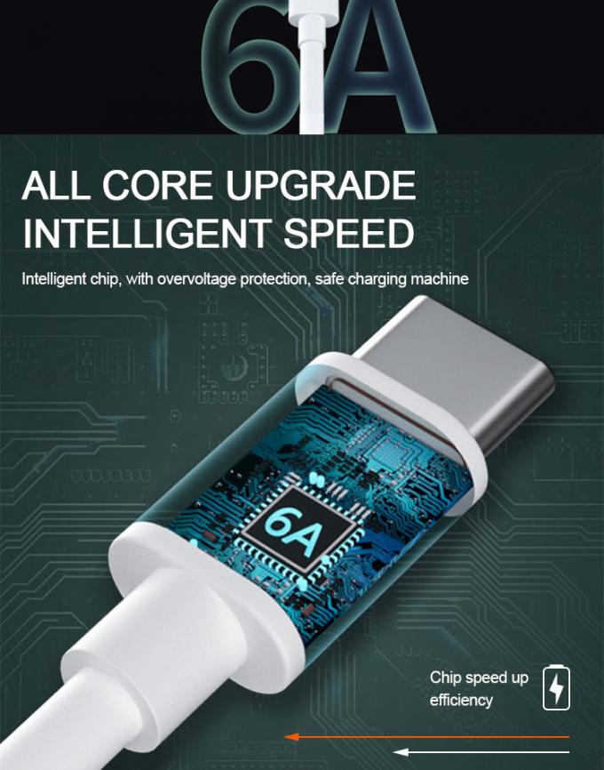 초고속 충전 6A형 C형 USB 데이터 충전 케이블 4