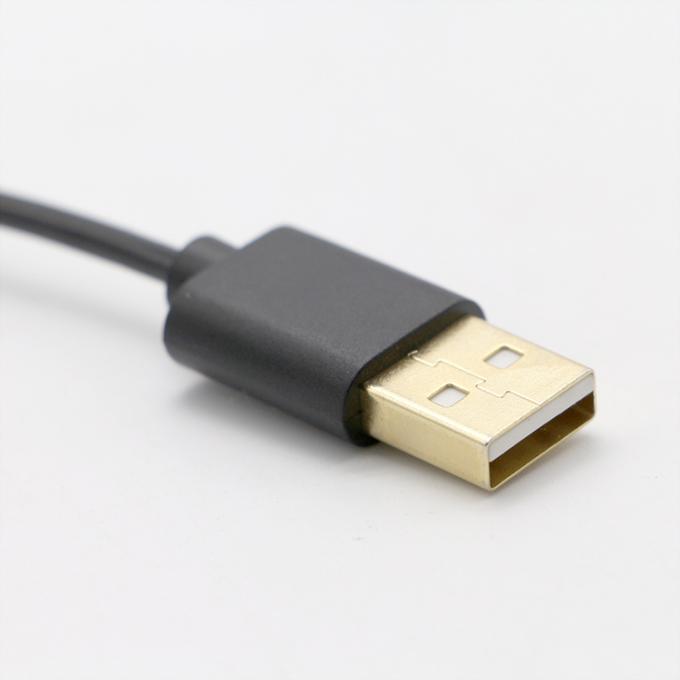 사용자 지정 3M 골드 커넥터 빠른 충전 스프링 롤 USB 타입 C 데이터 충전 케이블 2