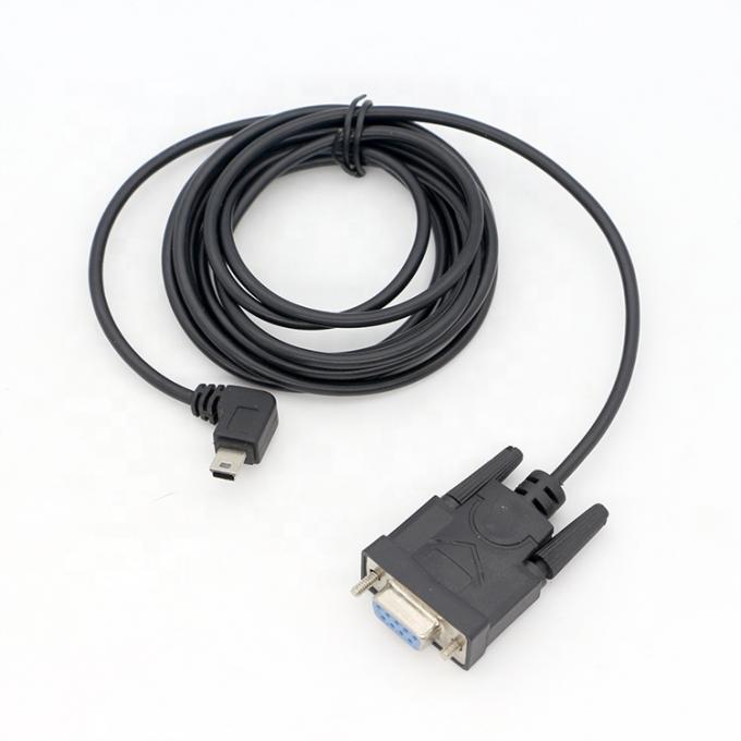 사용자 정의 90도 오른쪽 각 미니 B USB 여자 DB9 RS232 시리즈 케이블 5