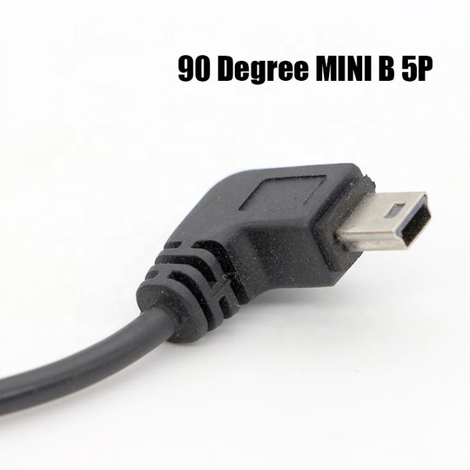 사용자 정의 90도 오른쪽 각 미니 B USB 여자 DB9 RS232 시리즈 케이블 3