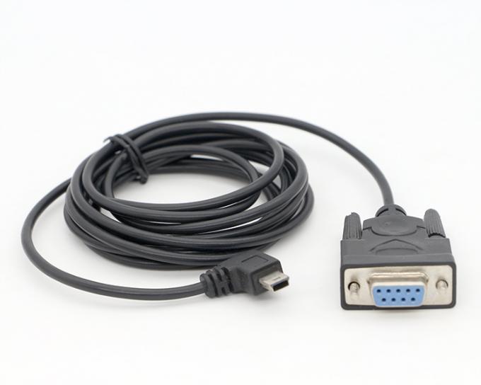 사용자 정의 90도 오른쪽 각 미니 B USB 여자 DB9 RS232 시리즈 케이블 6