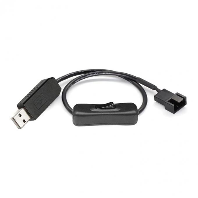 12V 스텝 UP 부스트 USB 3 핀 4 핀 PWM PC 팬 ON OFF 스위치 전원 어댑터 케이블 0