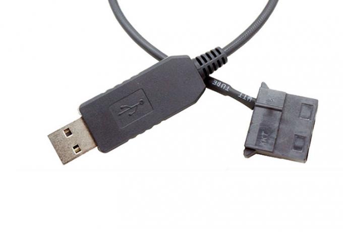 USB 5V에서 12V 전압 단계 3 핀 및 4 핀 PC 팬 전원 어댑터 케이블 5