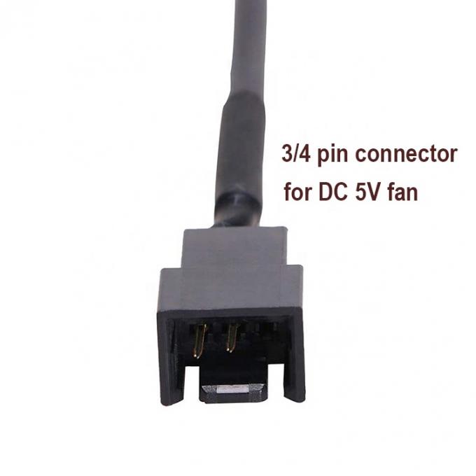 USB에서 3 핀 4 핀 모렉스 여성 PWM 5V 케이스 컴퓨터 냉장기 냉각 팬 전원 공급 장치 어댑터 커넥터 케이블 1