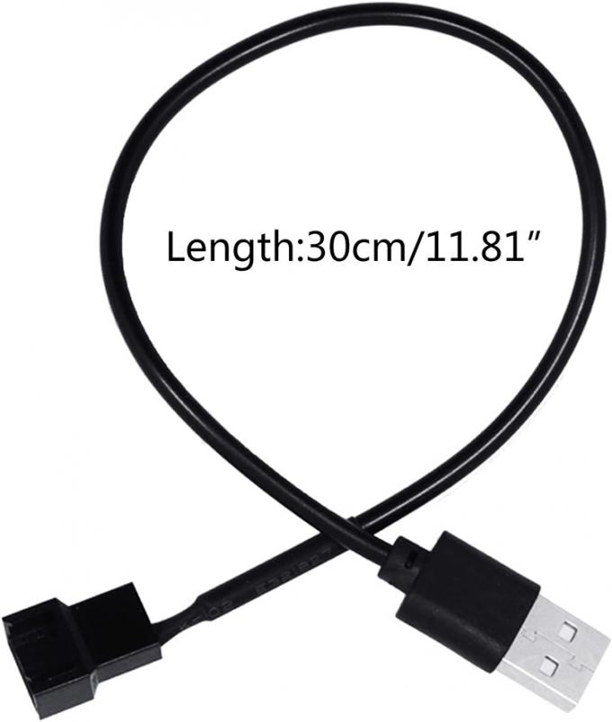 USB에서 3 핀 4 핀 모렉스 여성 PWM 5V 케이스 컴퓨터 냉장기 냉각 팬 전원 공급 장치 어댑터 커넥터 케이블 4