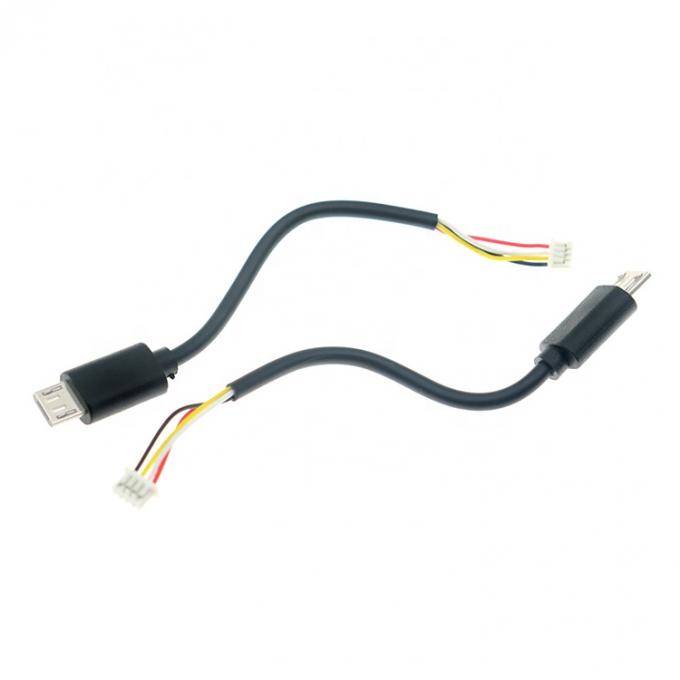 커스텀 10cm 20cm 30cm 50cm 마이크로 B 5P에서 4P JST MX 1.25mm 커넥터 와이어 케이블 0