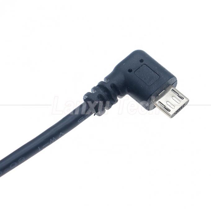 휴대용 짧은 90도 오른쪽 각 마이크로 V8 USB 여성 소켓 OTG 어댑터 케이블 전화 노트북 3