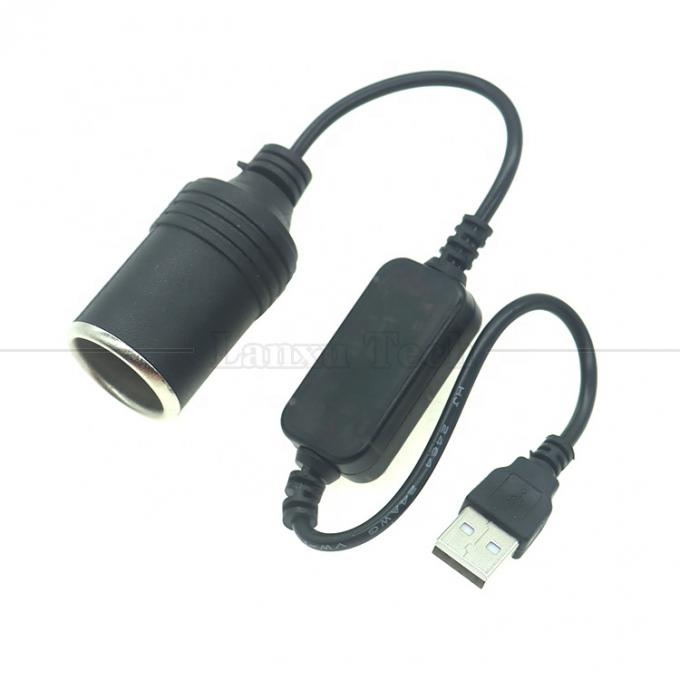 고품질 12W 5V USB에서 12V 변환기 담배 플러그 라이터 LED 전압 모듈과 연결 케이블 어댑터 1