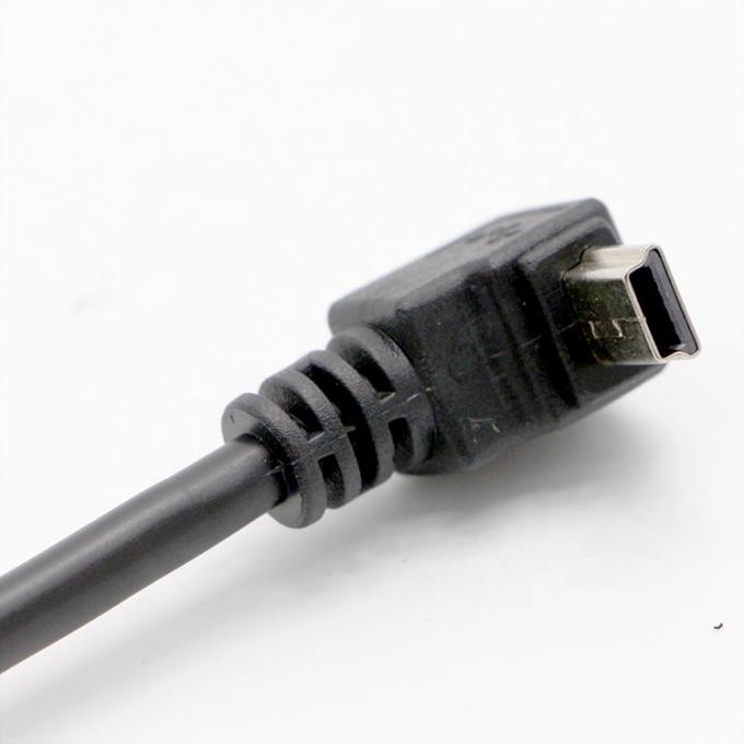 90도 오른쪽 왼쪽 위 아래 각 미니 USB 데이터 충전 케이블 4