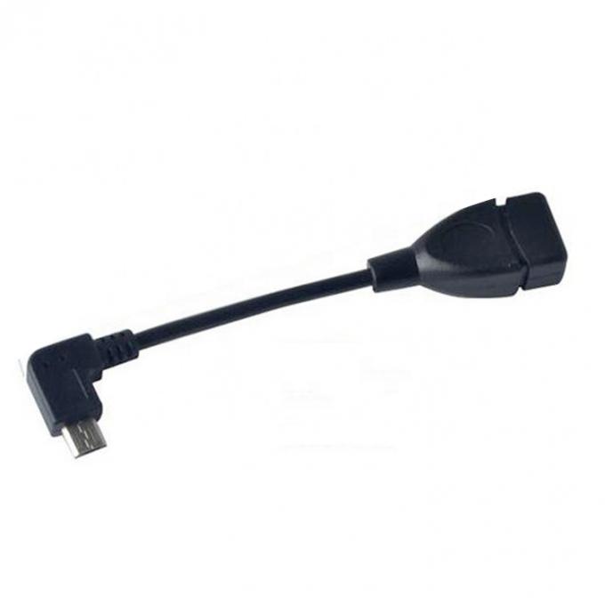 90도 각 미크로 B에서 USB 타입 A 여성 OTG 어댑터 케이블 4