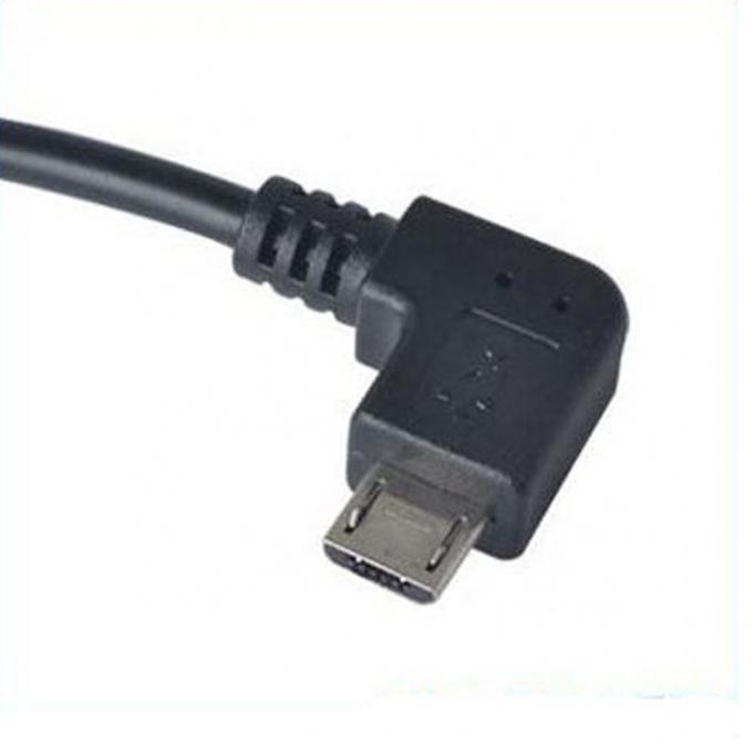 90도 각 미크로 B에서 USB 타입 A 여성 OTG 어댑터 케이블 3