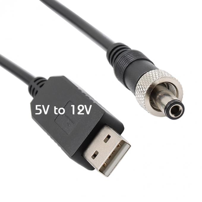 USB 5V에서 12V DC 나사 장착 연결 케이블 2