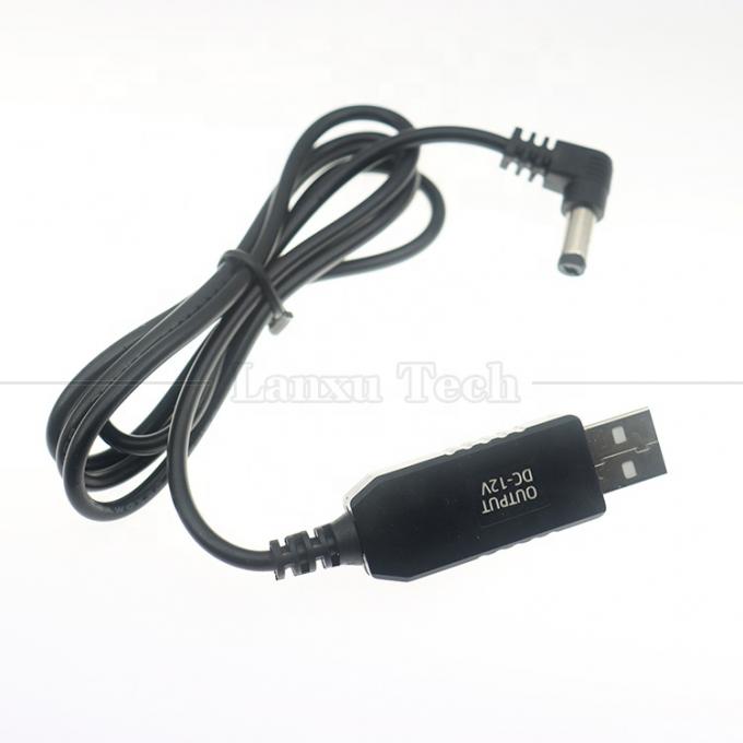 12V 부스터 USB 5V ~ 12V 90도 각 5.5x2.1mm Wifi 라우터용 잭 케이블 3