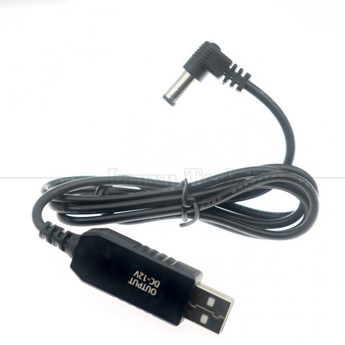 12V 부스터 USB 5V ~ 12V 90도 각 5.5x2.1mm Wifi 라우터용 잭 케이블 6