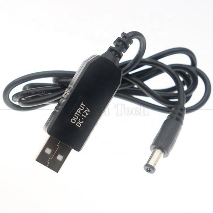 뜨거운 판매 5V USB에서 9V 12V DC 출력 변환기 부스터 와이파이 모덤 라우터 전원 케이블 4