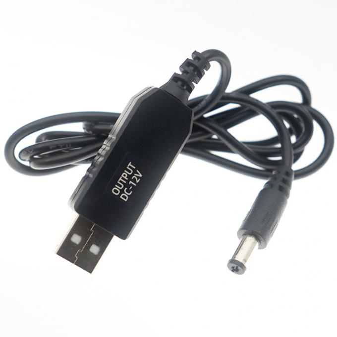 높은 호환성 1m 스텝 업 부스터 충전기 전력 5.5x2.1mm DC 5V ~ 12V USB 케이블 4