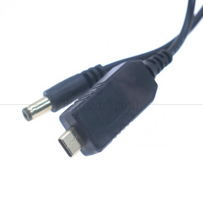 USB 타입 C에서 DC 5.5x2.1mm 8.4v 7.4v 6v 4.5v 3.6v 3v 2.4v 9v 12v Wifi 라우터 LED 라이트 스트립 회로 출력 케이블 3