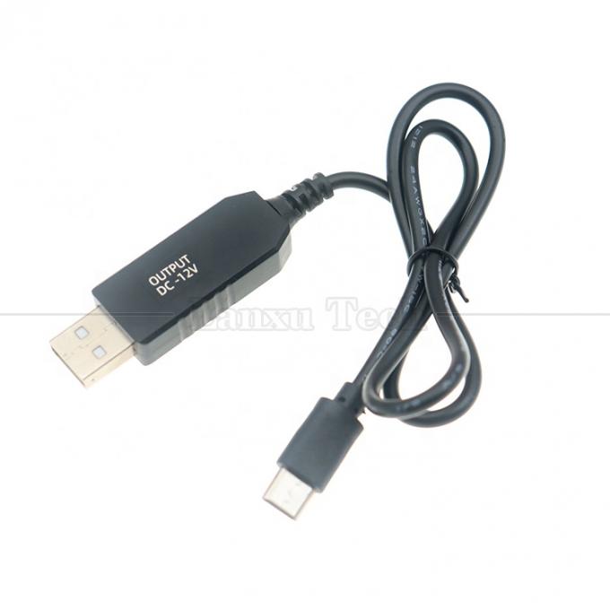 USB 5V에서 USB 타입 C 12V 출력 부스터 변환기 전원 충전 케이블 5