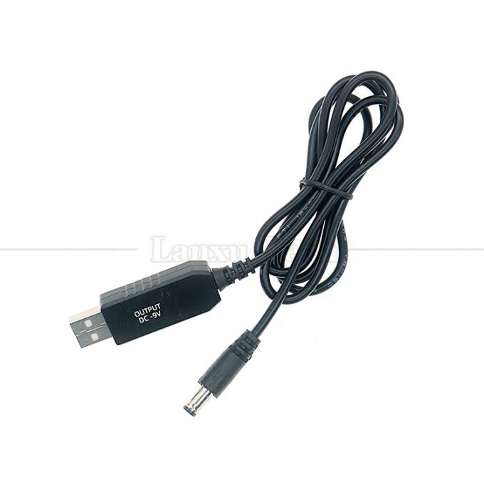 고품질 부스터 5V USB에서 9V DC 5.5x2.1mm 스텝 업 변환기 전원 충전 케이블 6