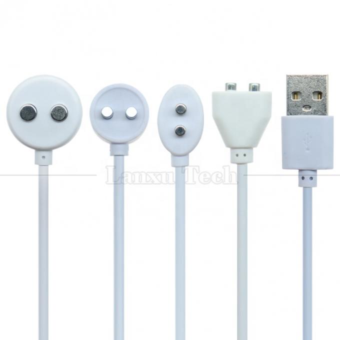 2 PIN USB 자기 전기 치아 브러쉬 아름다움 도구 성인 성 장난감 진동기 충전 케이블 1