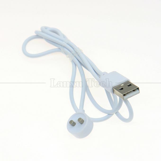 2 PIN USB 자기 전기 치아 브러쉬 아름다움 도구 성인 성 장난감 진동기 충전 케이블 2