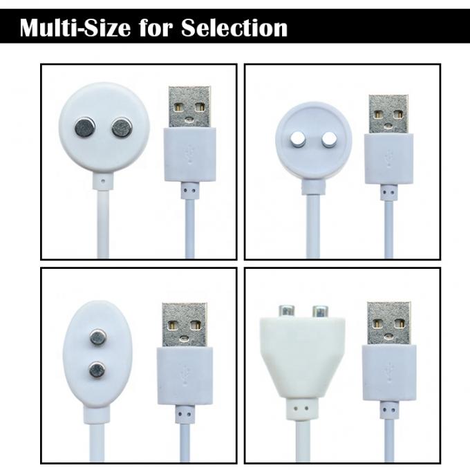 2 PIN USB 자기 전기 치아 브러쉬 아름다움 도구 성인 성 장난감 진동기 충전 케이블 0