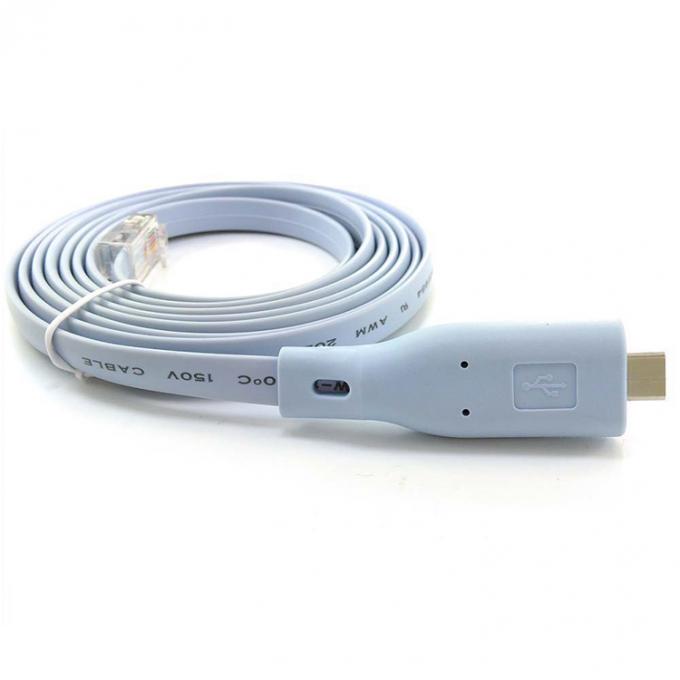 시스코 라우터 스위치용 6FT USB 타입 C에서 RJ45 시리즈 어댑터 콘솔 케이블 플러그 앤 플레이 3