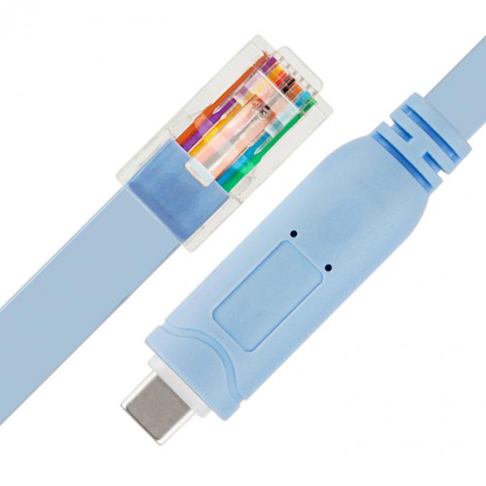 시스코 라우터 스위치용 6FT USB 타입 C에서 RJ45 시리즈 어댑터 콘솔 케이블 플러그 앤 플레이 1