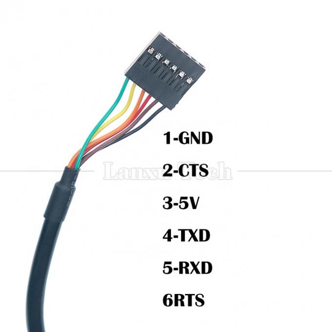 FTDI 칩 FT232 USB to TTL 3.3V 5V Uart RTS CTS TXD RXD Arduino Raspberry Pi용 시리즈 변환 케이블 6