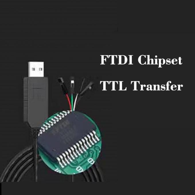 FTDI 칩셋 FT 232 5V 3.3V USB에서 4 PIN 듀폰트 Uart TTL 시리즈 변환 케이블 라즈베리 파이 1