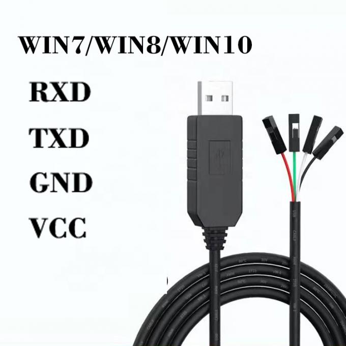 FTDI 칩셋 FT 232 5V 3.3V USB에서 4 PIN 듀폰트 Uart TTL 시리즈 변환 케이블 라즈베리 파이 0