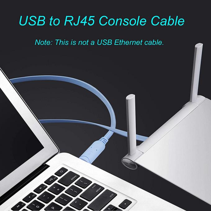시스코 라우터용 CH340 롤오버 USB 콘솔 케이블 9