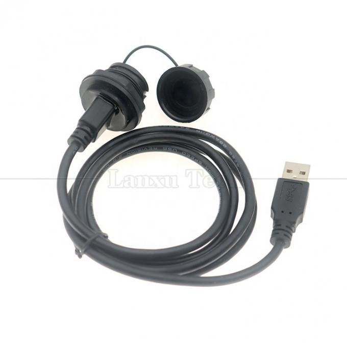 방수 남성에서 여성 패널 마운트 USB 타입 A 포트 커넥터 확장 케이블 5