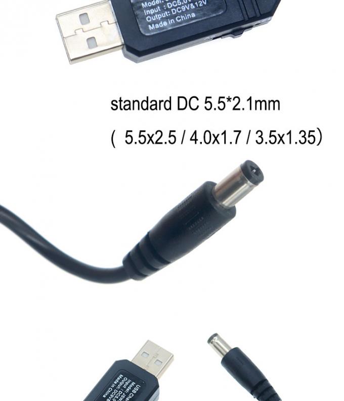 라우터용 고품질 USB 5v ~ 9v 12v 스텝 업 DC 전력 케이블 부스터 케이블 3