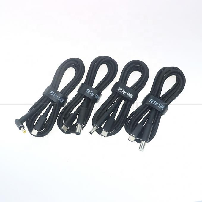 20V 5A 100W 듀얼 E 마크 칩 PD 충전 USB 타입 C에서 DC 노트북 케이블 와이어 어댑터 HP 아수스 레노보 델 0