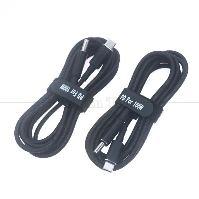 20V 5A 100W 듀얼 E 마크 칩 PD 충전 USB 타입 C에서 DC 노트북 케이블 와이어 어댑터 HP 아수스 레노보 델 4