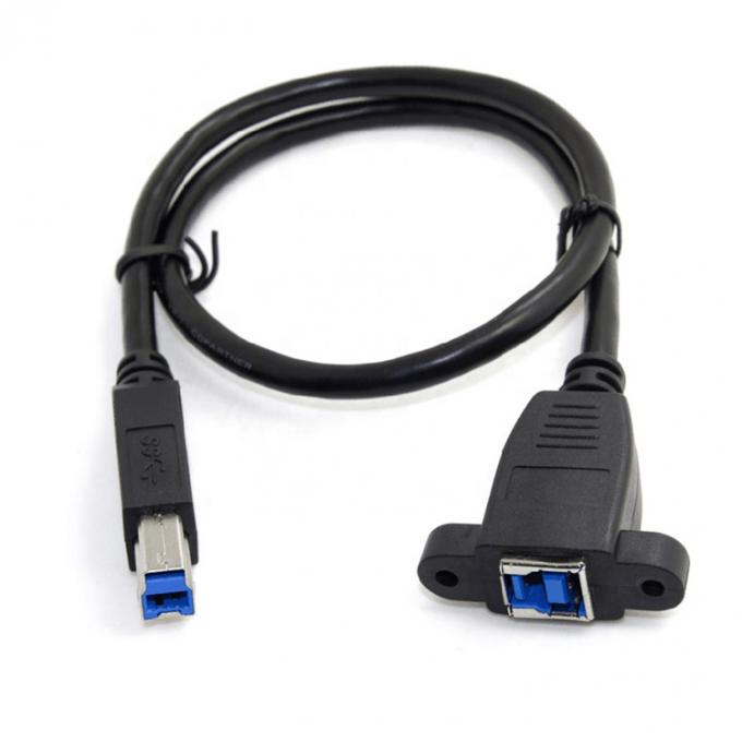 스크루 잠금 스터드 패널 마운트 남성에서 여성 USB 3.0 B형 케이블 3