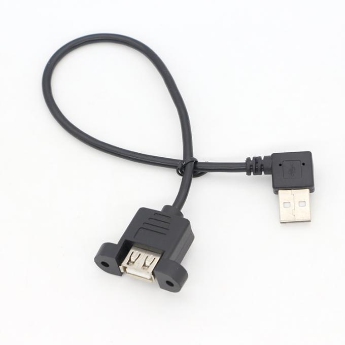 스크루 잠금 남성에서 여성 패널 마운트 USB 확장 케이블 5