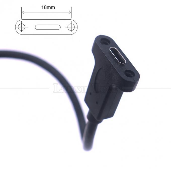커스터마이징 USB3.1 Gen2 스크루 잠금 스터드 USB 타입 C 3.1 패널 마운트 확장 케이블 4