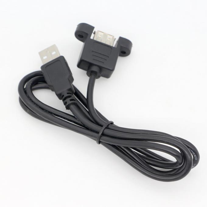 커스터마이징1M 2M 스터드 남성에서 여성 패널 마운트 USB 2.0 타입 A 확장 케이블 4