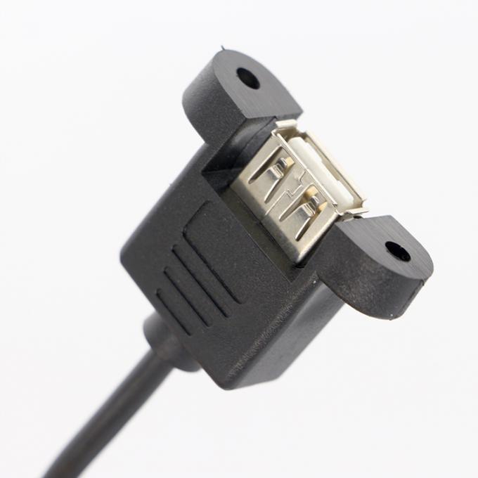 커스터마이징1M 2M 스터드 남성에서 여성 패널 마운트 USB 2.0 타입 A 확장 케이블 3