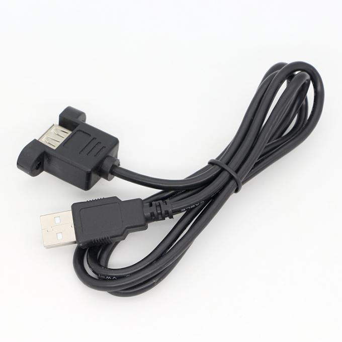 커스터마이징1M 2M 스터드 남성에서 여성 패널 마운트 USB 2.0 타입 A 확장 케이블 5