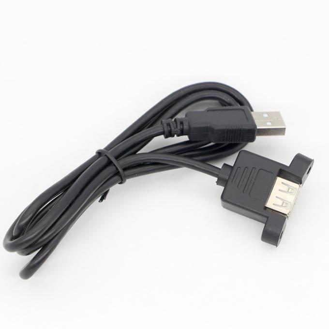 커스터마이징1M 2M 스터드 남성에서 여성 패널 마운트 USB 2.0 타입 A 확장 케이블 6