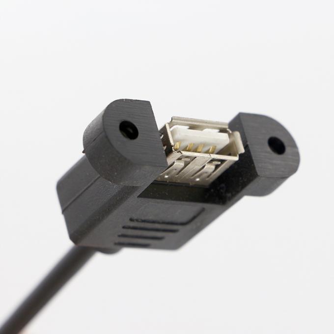 커스터마이징 나사 잠금 스드 1M 2M 패널 마운트 여성 USB A 남성으로 듀폰 커넥터 케이블 2