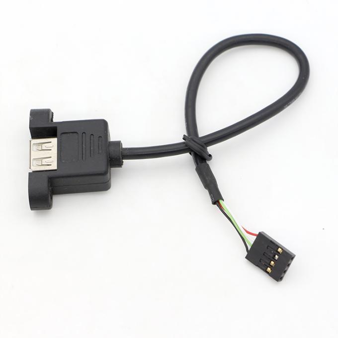 커스터마이징 나사 잠금 스드 1M 2M 패널 마운트 여성 USB A 남성으로 듀폰 커넥터 케이블 5